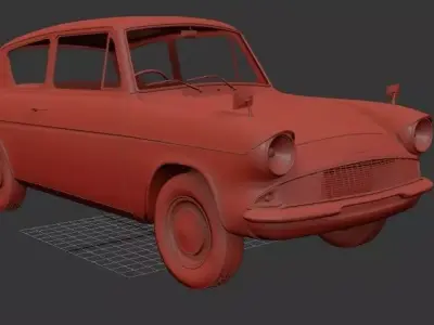 F Anglia saloon 2door 105e 1967 3D print model
