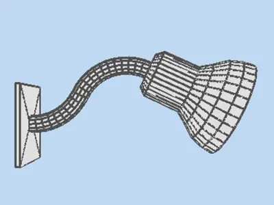 Lamp - Wall 3D model