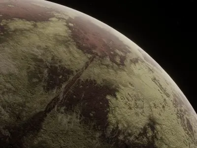 Planet Space Ready to game Low-poly 3D model buy