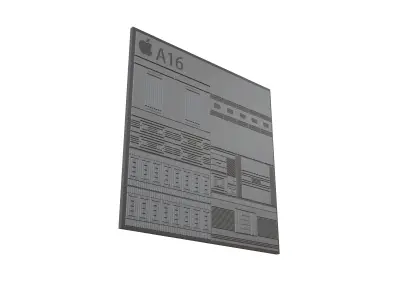 Apple CPU A16 Framework v1 003 Low-poly 3D model