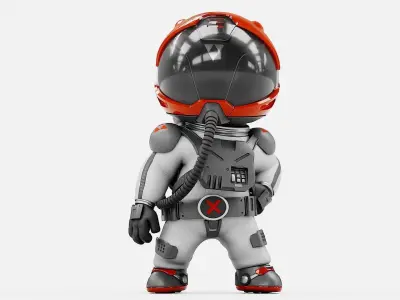 TOON  ASTRONAUT S-690  RIGGED 3D model