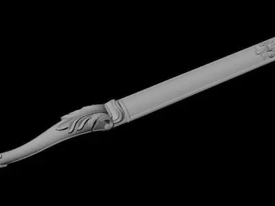 leg High quality 3d models for processing on a cnc machine 3D model 12