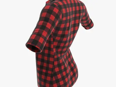 Stylized Womens Shirt 3D model