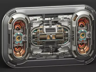 Sci-Fi Kitbash - Futuristic Panel 1 - Mega Element 3D model