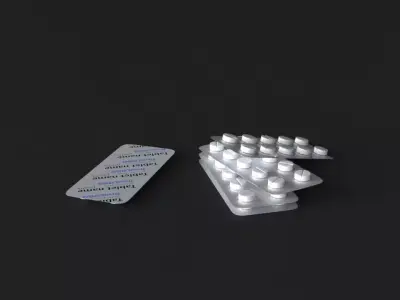 pill high-poly models 3D model
