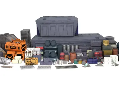 All Star Wars Assets 1-12 scale Blackseries 3D Model Pack