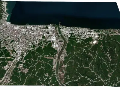 Cityscape Ordu Turkye 3D model