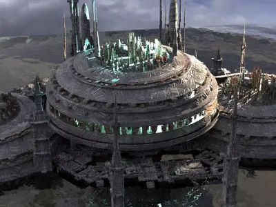 Star wars Kamino inspired Kit bash extended 1 3D model