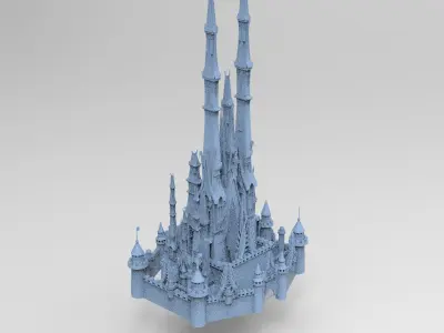 Han dynasty stylised fortress tower  3D model