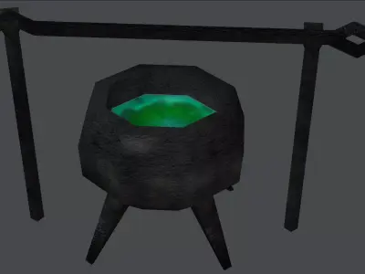 Chaudron 3D cauldron 3D model