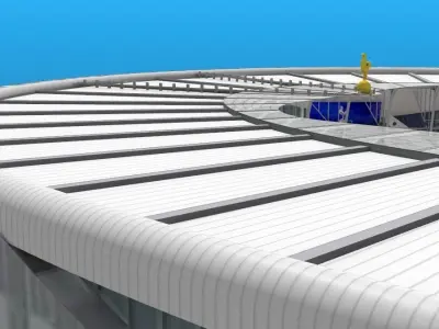 Tottenham Hotspur Stadium Low-poly 3D model