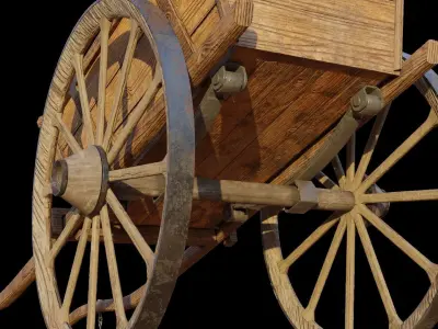 medieval cart 3D model by iosifidis90