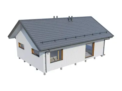 Alpine House Valley 3D model