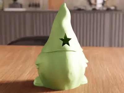 Christmas Gnome Tea Light - 242 3D print model