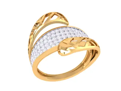  Women Ring MTL 3dm STL OBJ FBX Details 3D print model 105