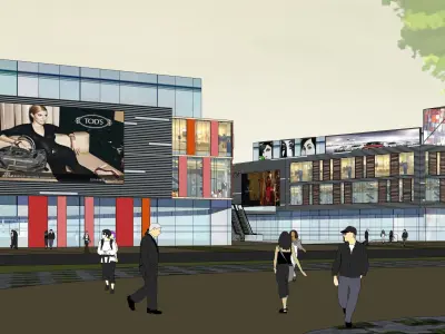 Sketchup Shopping Center S5 3D model