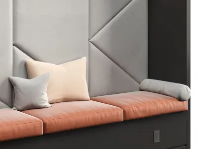 Restaurant and Office Lobi  Seating 12 3D model