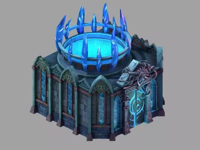 Palace - Temple of the Earth 02 3D model