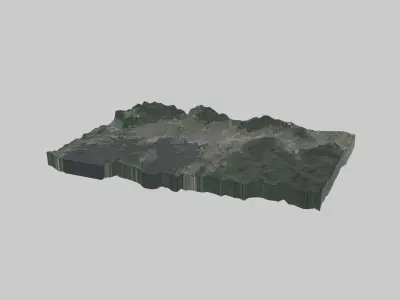 OSLO City Low-poly 3D model