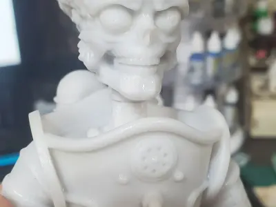 Martian 3D print model alien head 3D print model