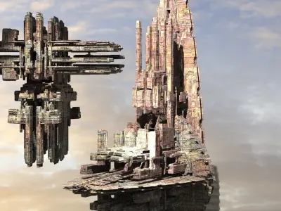 Shiv City Space port  3 3D model