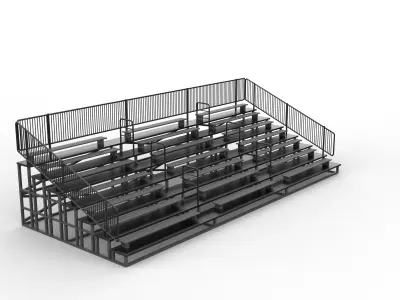 Bleachers 3D model