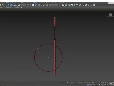HORIZON pair of circular light fixtures Low-poly 3D model
