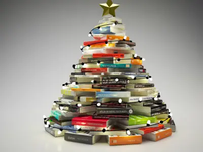 Set of Architecture Books - Books Christmas Tree  3D model