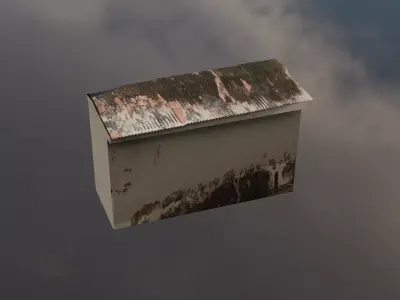 Old realistic House Free low-poly 3D model