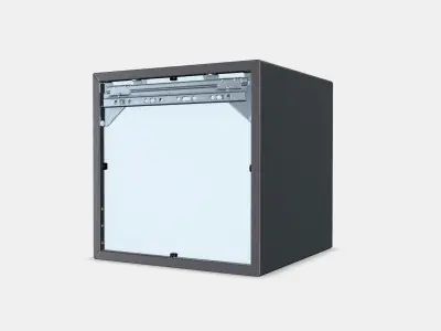 EKET Wall cabinet with glass door 1 Low-poly 3D model