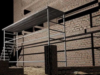 Building under construction 00 READ DESCRIPTION FOR TEXTURES 00 Free 3D model