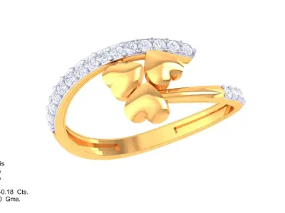 Delicate Ring - 44 3D print model