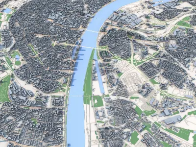 Cologne City Germany 3D model