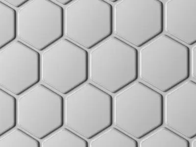 Hexagon Tiles 3D model
