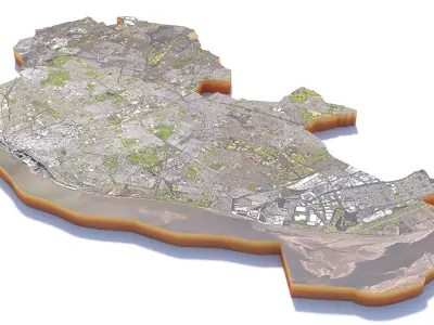 Liverpool City United Kingdom 3D model