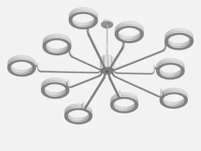 Ceiling Chandelier Lumen Lux 3D model
