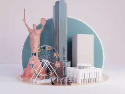 Kyiv city Free 3D model