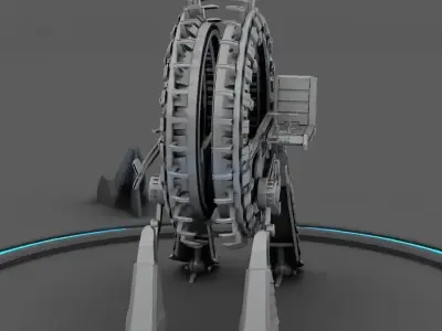 GRIEVOUS VEHICLE  rigged animated 3D model