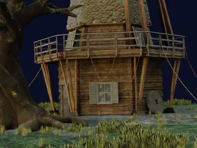 Mill of witches 3D model