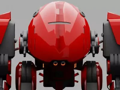 combat robot 3D model