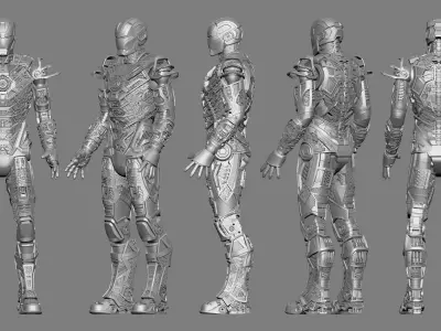  Iron Man mark41         Small scale printable Iron Man 3D print model