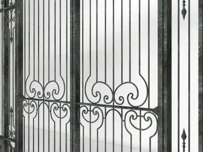Classic Iron Gate 3D model
