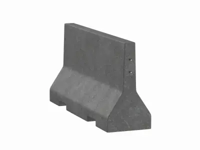 Concrete Barrier V4 3D model