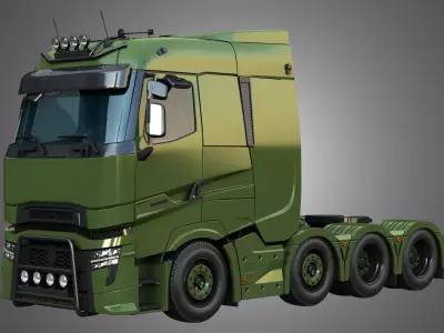 T520 - 8X4 Heavy Haulage Truck 3D model