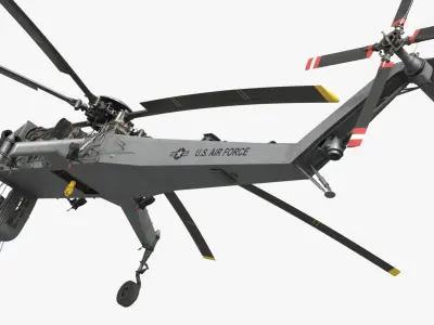  Sikorsky CH-54 Tarhe Helicopter Simplified 