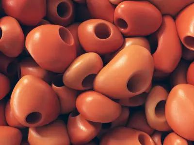 Gravel hole low decorative n1 3D model