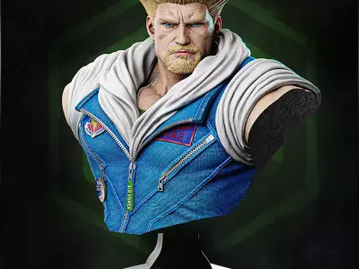 Guile - Street Fighter - Bust 3D print model