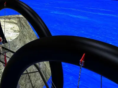 Bridge over body of water Free 3D model