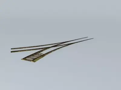 Eco Rail GrassTrack V Point Old Steam Days Free 3D model