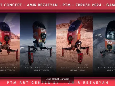 Hard Surface Collection Vol 1 PTM - Amir Rezaeyan 3D Model Pack